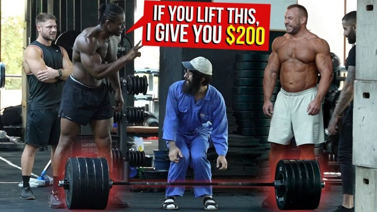 BODYBUILDER challenged CLEANER ANATOLY